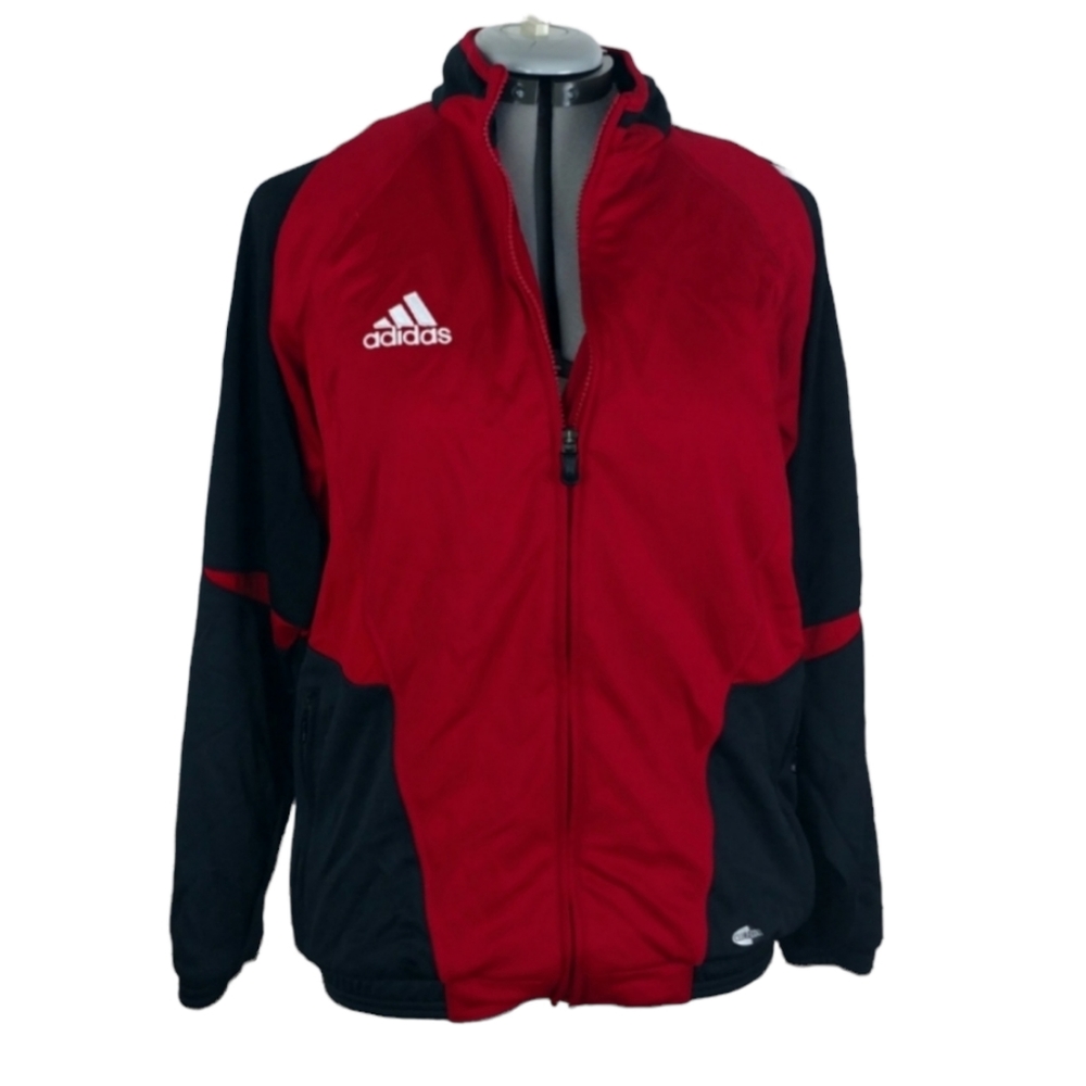 Adidas climacool zip track jacket red black Men S